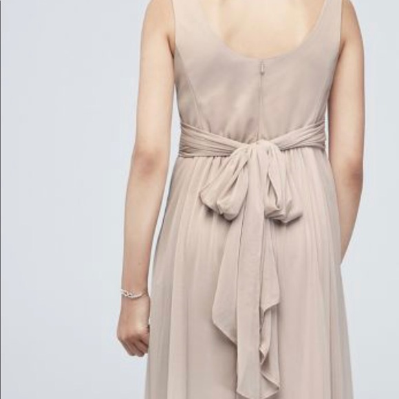 David’s Bridal long Junior Bride dress 18, Steel Blue - Picture 4 of 5